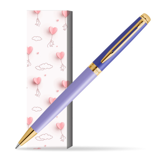 Długopis Waterman HÉMISPHÈRE COLOR-BLOCK PURPLE w obwolucie Love is in the air