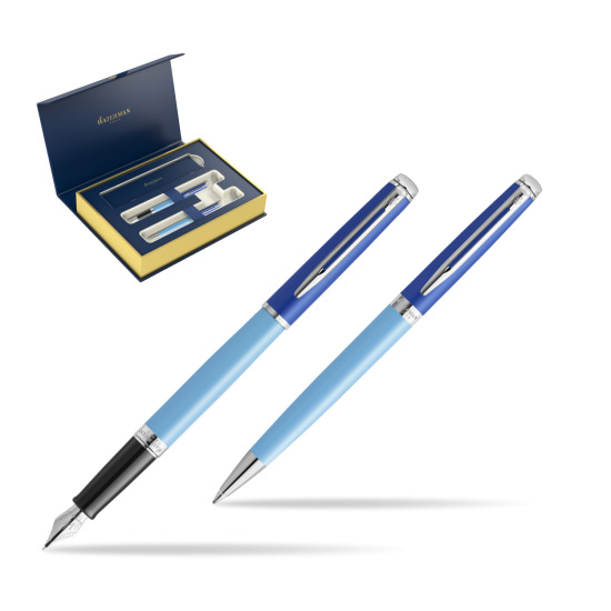 Zestaw Waterman pióro wieczne + długopis HÉMISPHÈRE COLOR-BLOCK BLUE 