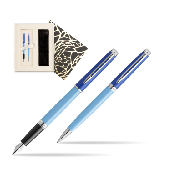 Zestaw Waterman pióro wieczne + długopis HÉMISPHÈRE COLOR-BLOCK BLUE w pudełku Jubileusz