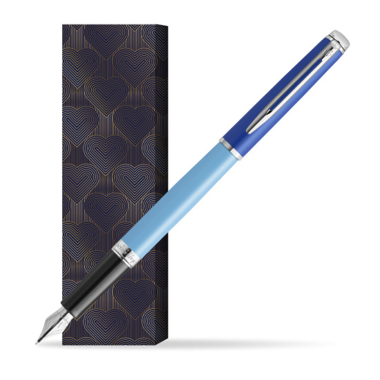 Pióro wieczne Waterman HÉMISPHÈRE COLOR-BLOCK BLUE w obwolucie Glamour Love