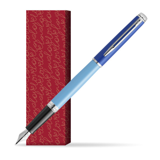 Pióro wieczne Waterman HÉMISPHÈRE COLOR-BLOCK BLUE w obwolucie True Love