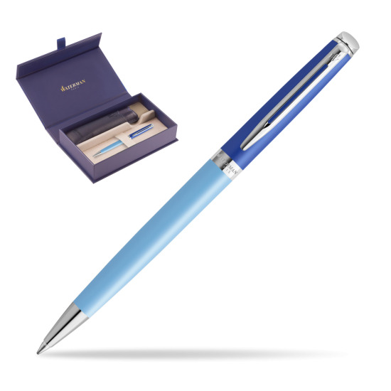 Długopis Waterman HÉMISPHÈRE COLOR-BLOCK BLUE w oryginalnym pudełku Waterman, wsuwane etui