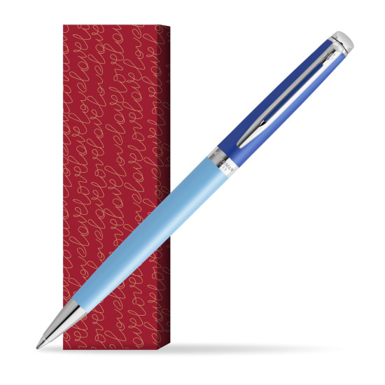 Długopis Waterman HÉMISPHÈRE COLOR-BLOCK BLUE w obwolucie True Love