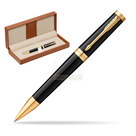 Długopis Parker Ingenuity Black GT w pudełku classic brown