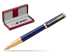 Pióro wieczne Parker Ingenuity Blue GT w czerwonym pudełku skórzanym