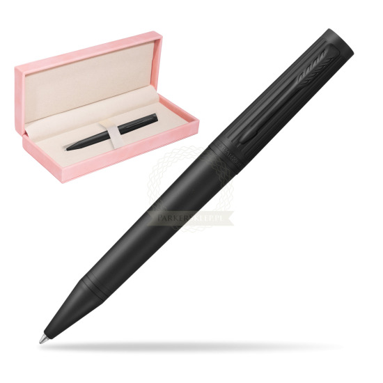 Długopis Parker Ingenuity Black BT w różowym pudełku zamszowym