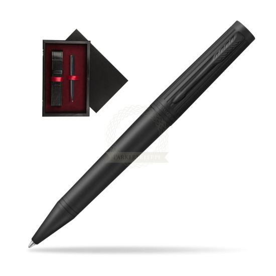 Długopis Parker Ingenuity Black BT w pudełku drewnianym Czerń Single Bordo