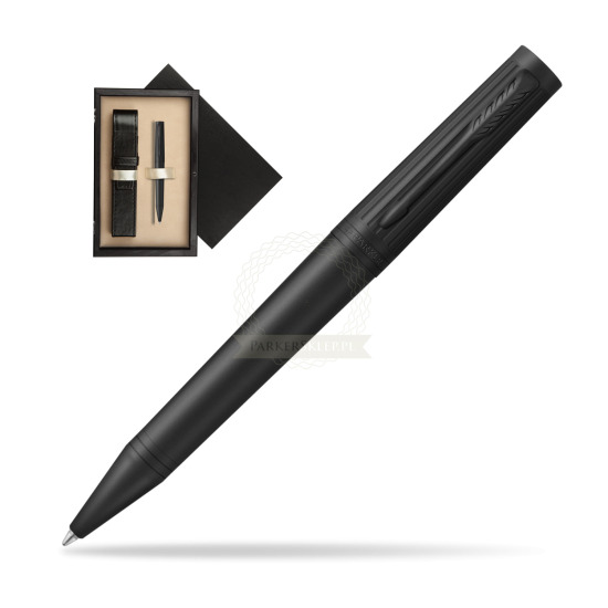 Długopis Parker Ingenuity Black BT w pudełku drewnianym Czerń Single Ecru