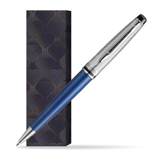 Długopis Waterman Expert Deluxe Metalic Blue w obwolucie Glamour Love