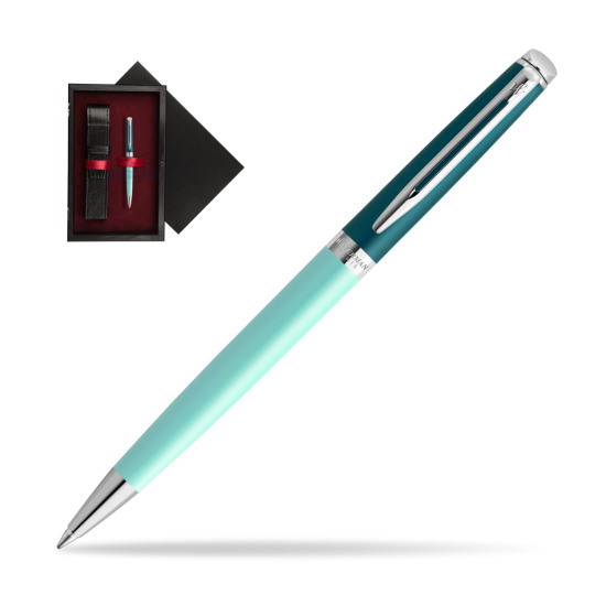 Długopis Waterman HÉMISPHÈRE COLOR-BLOCK GREEN CT w pudełku drewnianym Czerń Single Bordo