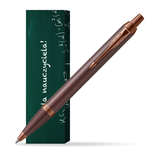 Długopis Parker IM PROFESSIONALS MONOCHROME BURGUNDY w obwolucie Szkoła