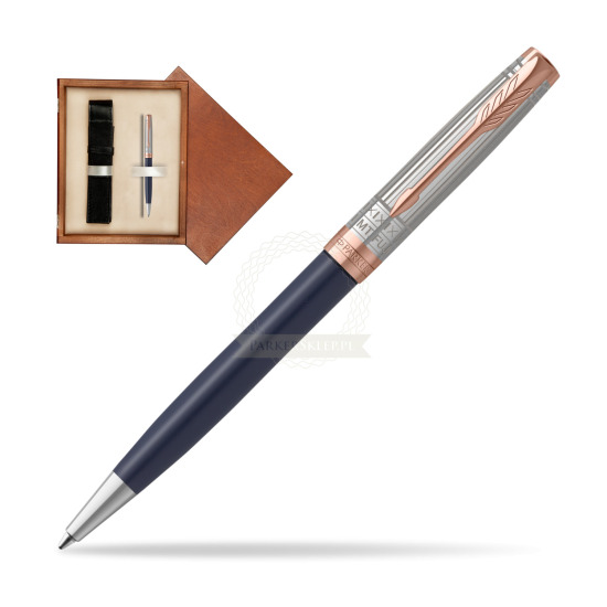 Długopis SONNET FUJI SPECIAL EDITION PGT w pudełku drewnianym Mahoń Single Ecru