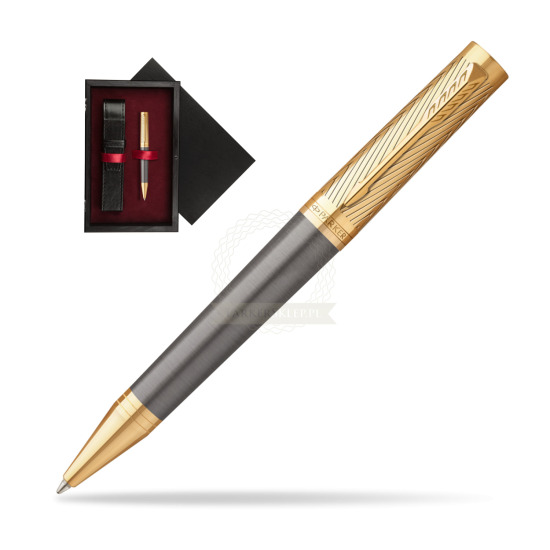 Długopis Parker Ingenuity Pioneers GT - limitowana kolekcja w pudełku drewnianym Czerń Single Bordo
