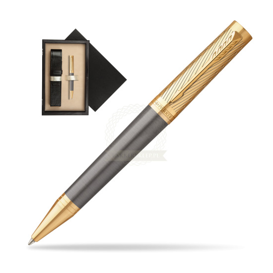Długopis Parker Ingenuity Pioneers GT - limitowana kolekcja w pudełku drewnianym Czerń Single Ecru