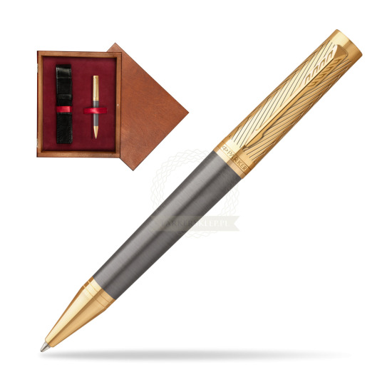 Długopis Parker Ingenuity Pioneers GT - limitowana kolekcja w pudełku drewnianym Mahoń Single Bordo