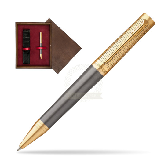 Długopis Parker Ingenuity Pioneers GT - limitowana kolekcja w pudełku drewnianym Wenge Single Bordo