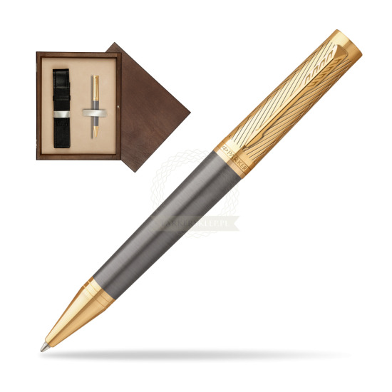 Długopis Parker Ingenuity Pioneers GT - limitowana kolekcja w pudełku drewnianym Wenge Single Ecru