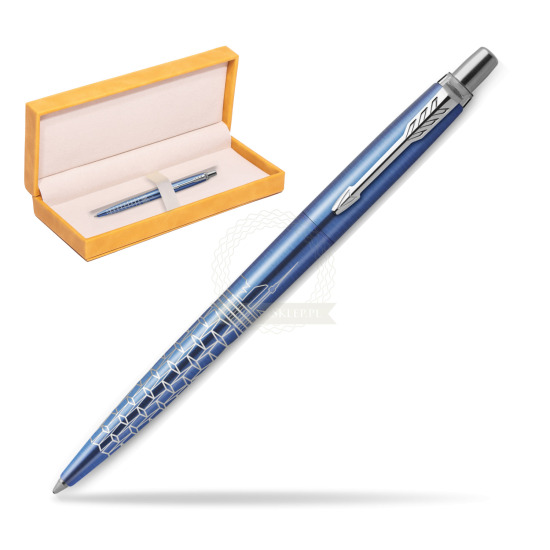 Długopis Parker JOTTER GLOBAL ICON - SEUL w żółtym pudełku zamszowym