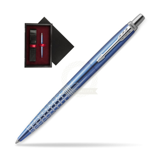 Długopis Parker JOTTER GLOBAL ICON - SEUL w pudełku drewnianym Czerń Single Bordo