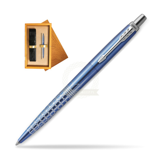 Długopis Parker JOTTER GLOBAL ICON - SEUL w pudełku drewnianym Honey Single Ecru