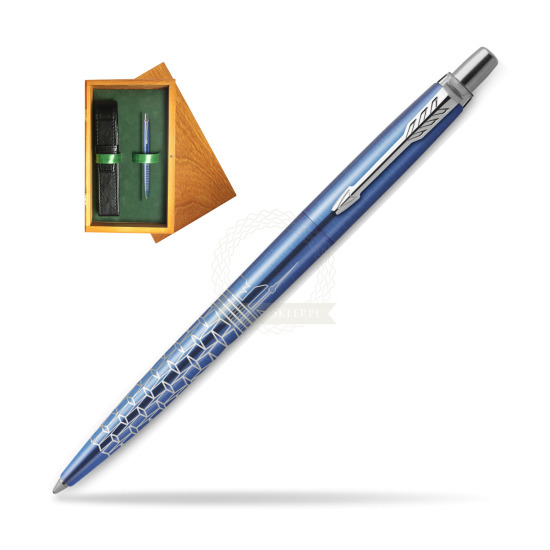 Długopis Parker JOTTER GLOBAL ICON - SEUL w pudełku drewnianym Honey Single Zieleń