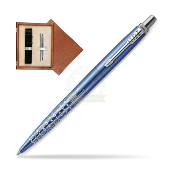 Długopis Parker JOTTER GLOBAL ICON - SEUL w pudełku drewnianym Mahoń Single Ecru
