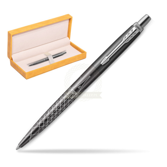 Długopis Parker JOTTER GLOBAL ICON - PARIS w żółtym pudełku zamszowym