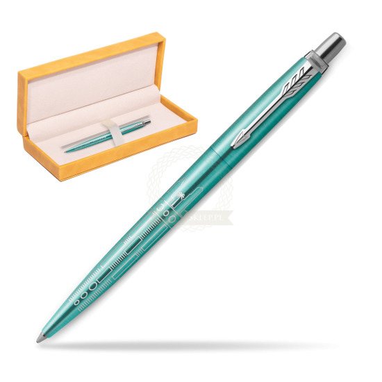Długopis Parker JOTTER GLOBAL ICON - MIAMI w żółtym pudełku zamszowym