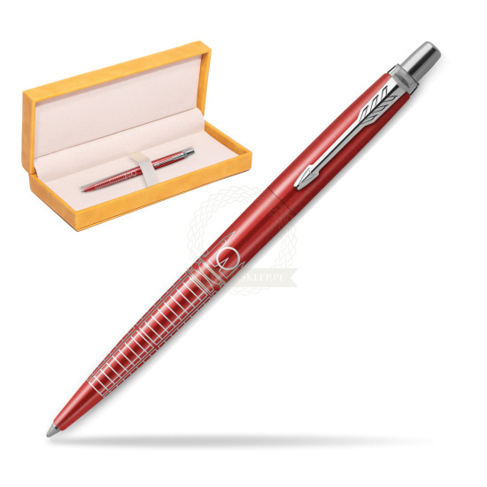 Długopis Parker JOTTER GLOBAL ICON - LONDON w żółtym pudełku zamszowym