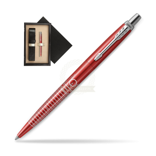 Długopis Parker JOTTER GLOBAL ICON - LONDON w pudełku drewnianym Czerń Single Ecru