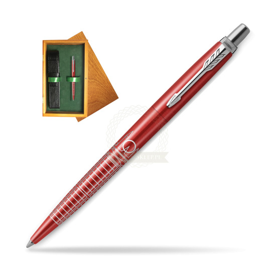 Długopis Parker JOTTER GLOBAL ICON - LONDON w pudełku drewnianym Honey Single Zieleń