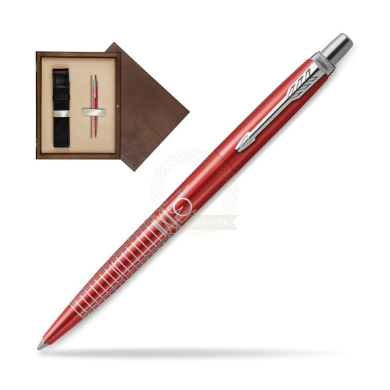 Długopis Parker JOTTER GLOBAL ICON - LONDON w pudełku drewnianym Wenge Single Ecru
