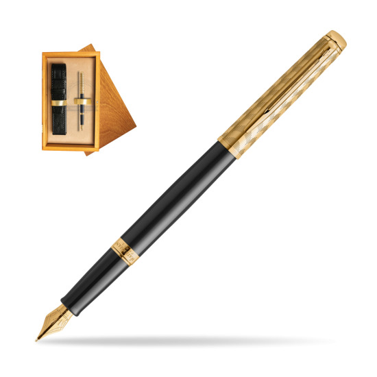 Pióro wieczne Waterman Hémisphère OPERA Collection w pudełku drewnianym Honey Single Ecru