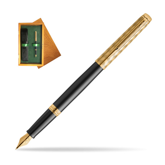 Pióro wieczne Waterman Hémisphère OPERA Collection w pudełku drewnianym Honey Single Zieleń