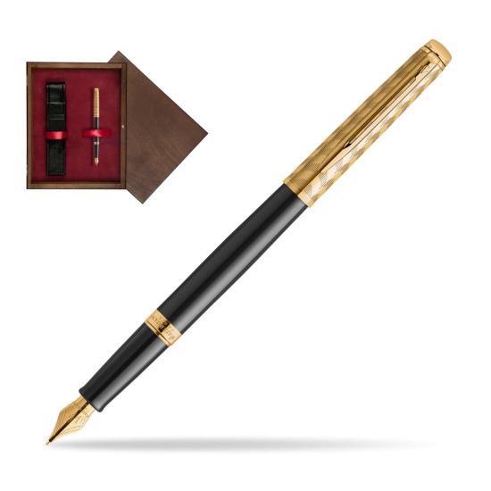 Pióro wieczne Waterman Hémisphère OPERA Collection w pudełku drewnianym Wenge Single Bordo