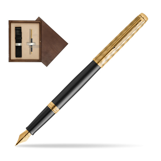 Pióro wieczne Waterman Hémisphère OPERA Collection w pudełku drewnianym Wenge Single Ecru