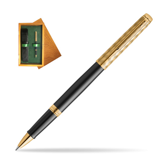 Pióro kulkowe Waterman Hémisphère OPERA Collection w pudełku drewnianym Honey Single Zieleń