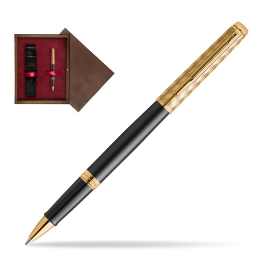Pióro kulkowe Waterman Hémisphère OPERA Collection w pudełku drewnianym Wenge Single Bordo