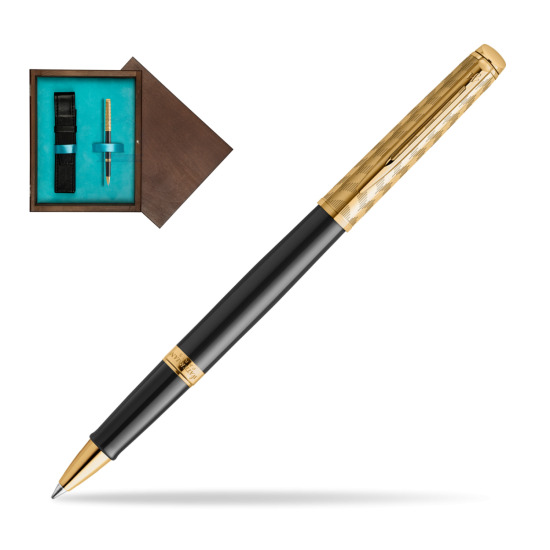 Pióro kulkowe Waterman Hémisphère OPERA Collection w pudełku drewnianym Wenge Single Turkus