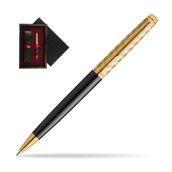 Długopis Waterman Hémisphère OPERA Collection w pudełku drewnianym Czerń Single Bordo