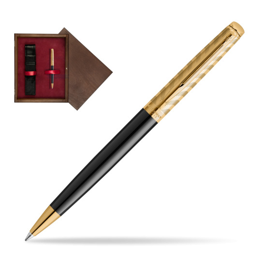 Długopis Waterman Hémisphère OPERA Collection w pudełku drewnianym Wenge Single Bordo