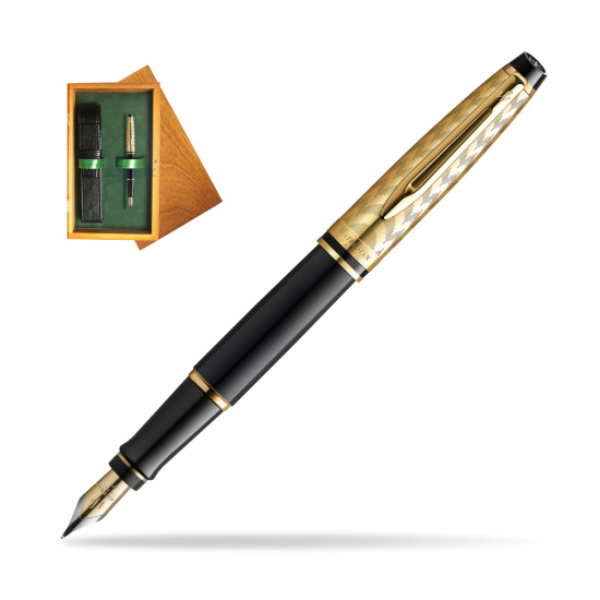 Pióro wieczne Waterman Expert OPERA Collection w pudełku drewnianym Honey Single Zieleń