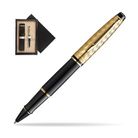 Pióro kulkowe Waterman Expert OPERA Collection w pudełku drewnianym Czerń Single Ecru