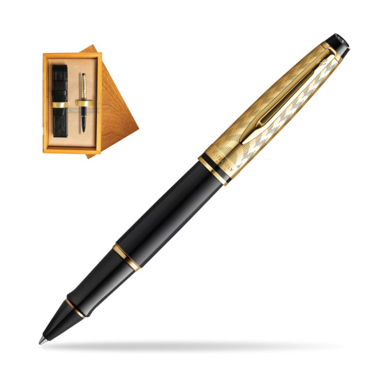 Pióro kulkowe Waterman Expert OPERA Collection w pudełku drewnianym Honey Single Ecru
