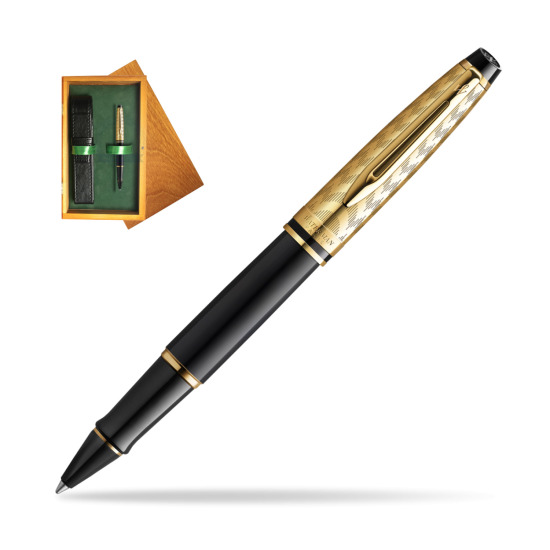 Pióro kulkowe Waterman Expert OPERA Collection w pudełku drewnianym Honey Single Zieleń