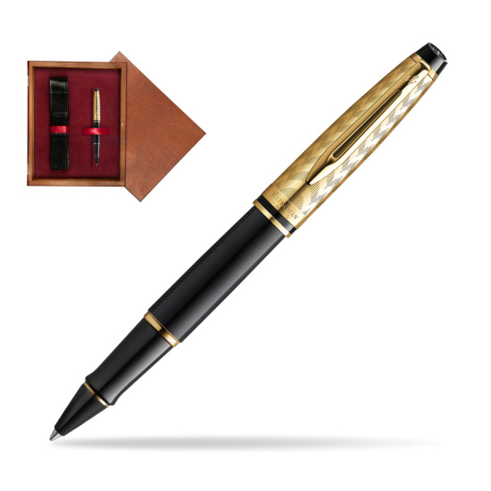 Pióro kulkowe Waterman Expert OPERA Collection w pudełku drewnianym Mahoń Single Bordo