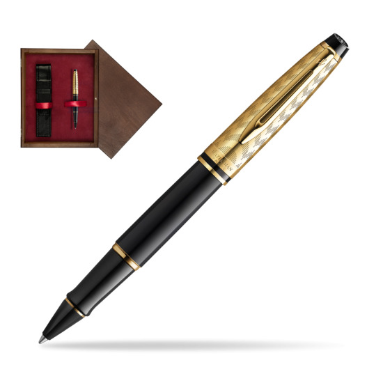 Pióro kulkowe Waterman Expert OPERA Collection w pudełku drewnianym Wenge Single Bordo