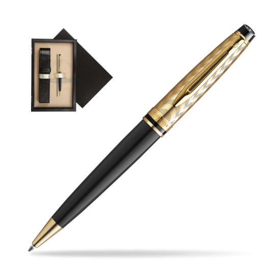 Długopis Waterman Expert OPERA Collection w pudełku drewnianym Czerń Single Ecru