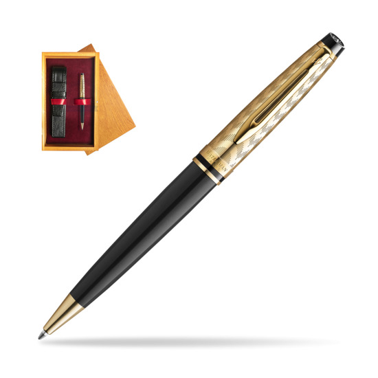 Długopis Waterman Expert OPERA Collection w pudełku drewnianym Honey Single Bordo
