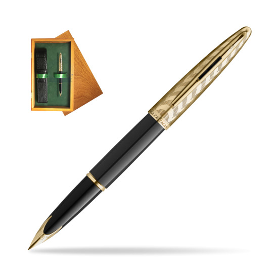 Pióro wieczne Waterman Carène OPERA Collection w pudełku drewnianym Honey Single Zieleń